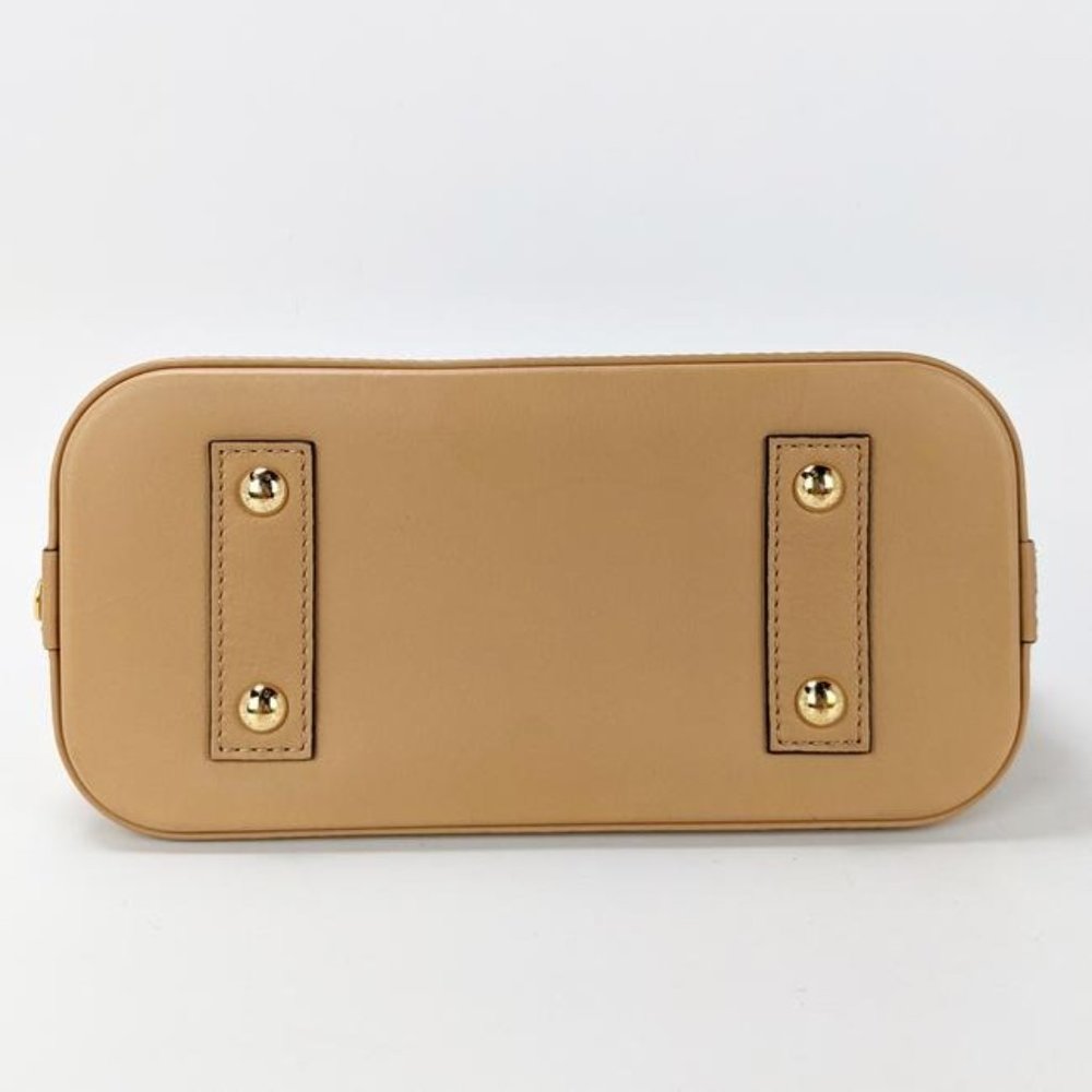 SOLD Louis Vuitton Alma Metal Monogram Bb Brown Camel Leather Satchel - Picture 3 of 9